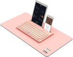 NACODEX 79 Key Multi Device Bluetooth Keyboard with Cute Round Keycap | Integrated Stand | 60×30cm Large Mouse Pad | Portable Wireless Keyboard Support 3 Device for MacBook iOS Android Windows