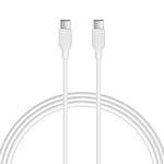 pitaka USB C Cable[ 3.3ft] Reinforced Type C to Type C Charging Cable and Data Transfer, Compatible with Samsung Galaxy S22/S21/Note 20, Google Pixel 5/4/3/2/XL, MacBook Air iPad Pro 2020 - White