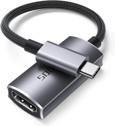 SOOMFON USB C to HDMI Adapter 4K@60Hz Type C Thunderbolt 3 to HDMI Adapter Compatible for MacBook Pro, iPad Pro, XPS and More Type C Devices