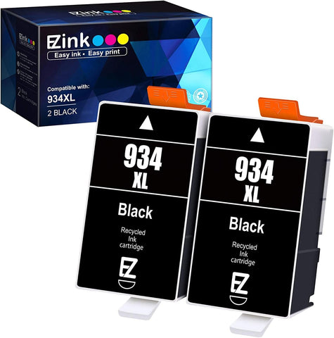 E-Z Ink (TM Compatible Ink Cartridge Replacement for HP 934 934XL 934 XL High Yield to use with HP Officejet 6812 6815 OfficeJet Pro 6230 6830 6220 6800 6820 6822 6825 6835 6836 Printer (2 Black)