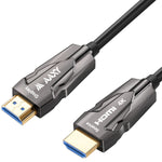 4K Fiber HDMI Cable 75ft, High Speed 18Gbps Fiber Optic HDMI 2.0 Cable Supports 4K@60Hz, 4:4:4, HDR, Dolby Vision, HDCP 2.2, ARC, 3D, Compatible with TV Box/HDTV/Projector/Blu-ray/Home Theater etc