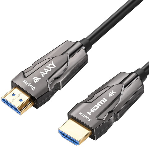 4K Fiber HDMI Cable 75ft, High Speed 18Gbps Fiber Optic HDMI 2.0 Cable Supports 4K@60Hz, 4:4:4, HDR, Dolby Vision, HDCP 2.2, ARC, 3D, Compatible with TV Box/HDTV/Projector/Blu-ray/Home Theater etc