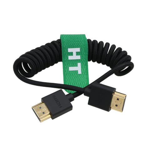 HangTon HDMI 4K 120p 8K 30p Braided Wrapped Cable for ATOMOS Ninja V Blackmagic Monitor, Sony Canon R5 Nikon Camera Type A HDMI 2.1