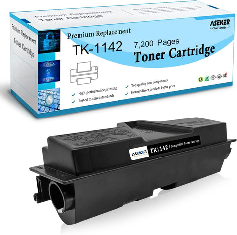 ASEKER Compatible Toner Cartridge TK1142 TK-1142 TK 1142 1T02ML0US0 for Kyocera MITA FS-1035MFP FS-1135MFP Kyocera ECOSYS M2035dn M2535dn Printers High Yield 7200 Pages (Black,1 Pack)