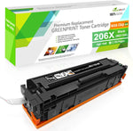 GREENPRINT ?with Chip? 206X Compatible Toner Cartridge W2110X Black 3150 Pages for HP Color Laserjet M255 M255dw M255nw MFP M282 M282nw M283 M283fdw M283fdn M283cdw Printers