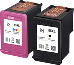 65 XL Ink Cartridges Replacement for HP Ink 65 65xl Ink Cartridge for hp Envy 5052 5055 DeskJet 2655 3720 3722 3723 3752 3755 (1 Black & 1Color)