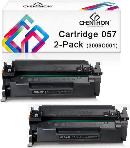 CHENPHON Compatible Toner Cartridge Replacement for Canon 057(3009C001) 2-Pack Black with Canon imageCLASS MF445dw MF448dw MF449dw MF455dw LBP226dw LBP227dw LBP228dw Laser Printer