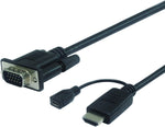 VisionTek HDMI to VGA (M/M) Cable - 6 feet, Supports 1080p @60hz (901218)