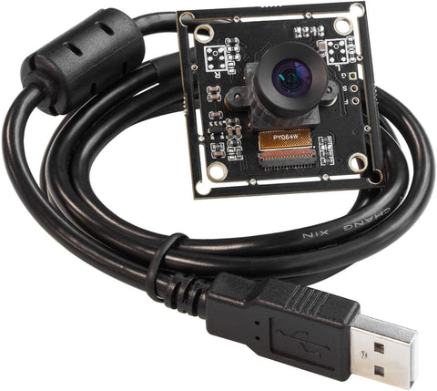 Arducam 2MP Global Shutter USB Camera, 50fps OV2311 Monochrome UVC Webcam Module with Low Distortion M12 Lens Without Microphones, Compatible with Windows, Linux, Android and Mac OS