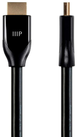 Monoprice 115428 Certified Premium HDMI Cable - 6 Feet - Black, 4K@60Hz, HDR, 18Gbps, 28AWG, YUV 4:4:4, Dual Video Stream