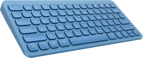 Multi-Device Bluetooth Keyboard, PINKCAT Wireless Keyboard Compatible with Laptop/PC/Notebook/MacBook/Computer, Ultra-Thin Sleek Design for iPhone/iPad/iPad Pro/iPad Air/Smart TV - (Blue)