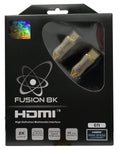 Fusion8K HDMI 2.1 Cable Supports 8K @60Hz and 4K @120Hz Compatible with All TVs, BluRay, Xbox Series X, PS5 (6 Feet)