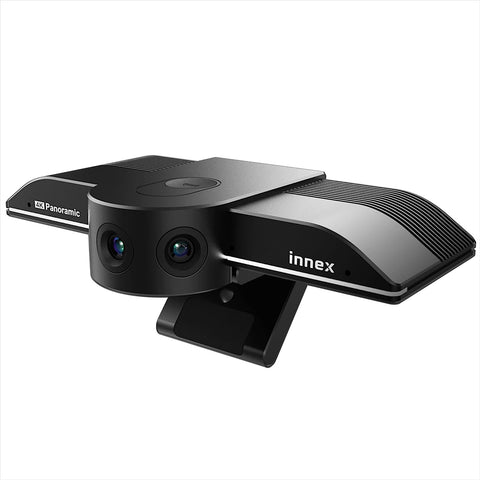 4K Panoramic Pro Webcam Innex C830, Intelligent Facial Tracking, 180° to 75° Flexible View Angle, Video Conference Camera for Windows, Mac, Meeting Room, Online Coaching, Huddle Space, Hybrid Learning