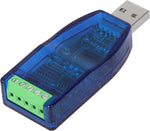 CERRXIAN USB Male to RS485 RS232 Terminal Converter Compatible with Windows 7,8,10(Blue)