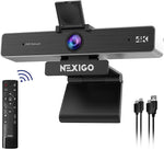 NexiGo Zoom Certified, N950P 4K Zoomable Webcam with Remote Control, Sony_Starvis Sensor, 5X Digital Zoom, Pro Web Camera with Dual Stereo Mics, for Zoom Skype Teams Twitch