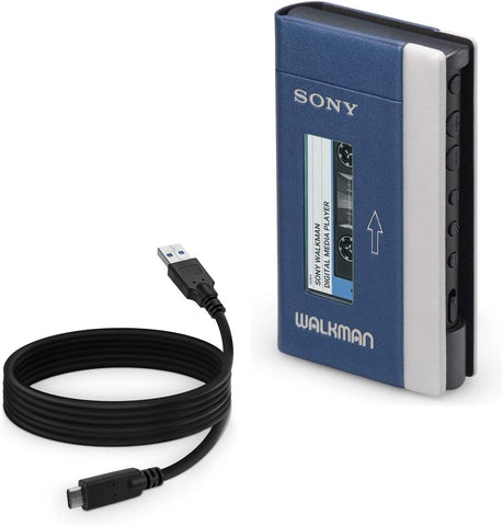 BoxWave Cable Compatible with Sony NW-A100TPS (Cable by BoxWave) - DirectSync - USB 3.0 A to USB 3.1 Type C, USB C Charge and Sync Cable for Sony NW-A100TPS - 6ft - Black