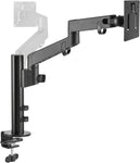 SIIG Single Monitor Desk Mount, Replaceable Articulating Arm, 14" to 32", Fully Adjustable, Fits Flat/Curved Monitor, Load Bearing 17.6 lbs max, VESA 75x75 100x100, C-Clamp & Grommet (CE-MT3D11-S1)