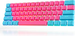 Keycaps 60 Percent Backlit OEM Profile Key Caps Cover Set 61 ANSI Layout Compatible with MX Keyboards (Miami)