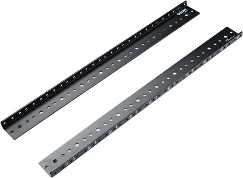 Tecmojo Vertical Server Rack Rail Pair Kit DIY Rack Rails Kit, 12-24 Screws x48 Included to Mount Equipment 2U-20U (10U)