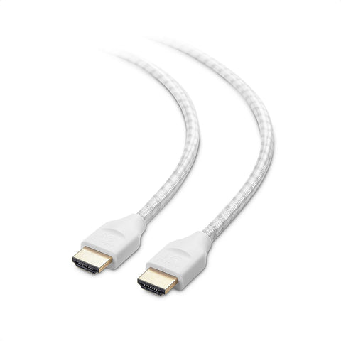 Cable Matters [Ultra High Speed HDMI Certified Braided 48Gbps 8K HDMI Cable 9.8 ft / 3m with 8K@60Hz, 4K@240Hz and HDR Support for PS5, Xbox Series X/S, RTX3080 / 3090, Apple TV and More in White