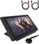 Huion Kamvas 13 2020 Green Drawing Display with Adjustable Stand and Full Full-Featured Type-C Cable and USB-A Power Cable Included