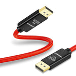 ANNNWZZD DisplayPort 2.0 Cable, 16K DP to DP Cable with 80Gbps Bandwidth [16K@60Hz, 10K@60Hz, 8K@60Hz, 4K@165Hz], Support HDR, HDCP 2.2, 3D, ARC, Compatible with Gaming Monitor, TV and More(10ft)