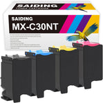 SAIDING Comptible Toner Cartridge Replacement for MX-C30NT-B MX-C30NT-C MX-C30NT-M MX-C30NT-Y for Sharp MX-C30NT MX-C301W MX-C250F C300P C300W C301W C303W C304W C305W C306W Printer (4 Pack)