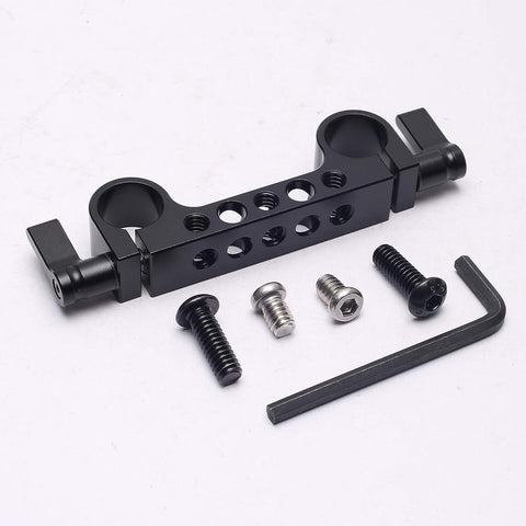 DEVMO Lightweight LWS Rod Clamp Railblock w/ 1/4" Thread for 15mm Rod Rail SupportCG RED and Other 15mm DSLR Camera Rig