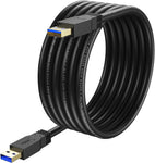 XXone USB 3.0 A to A Cable 15ft,Type A Male to Male Cable Cord for Data Transfer Hard Drive Enclosures Printers Modems Cameras