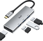 USB C Hub HDMI Adapter, USB C to USB Hub AorZ USB C Dongle 4 in 1 Type C Hub with 4K HDMI, USB 3.0 Ports for MacBook/Pro/Air (Thunderbolt 3)/iPad pro/Air, Steam Deck and Type C Devices
