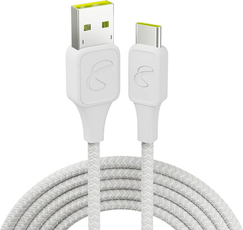 InfinityLab InstantConnect USB-A to USB-C - Charging Cable for USB-C Devices - White, 5 feet