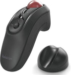 ELECOM Relacon Handheld Trackball Mouse, Thumb Control, Left Right Handed Mice, Bluetooth, 10-Button Function, Ergonomic Design, Optical Gaming Sensor, Smooth Red Ball, Windows11, macOS (M-RT1BRXBK)