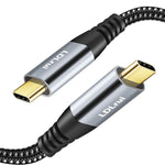 USB C Cable 20Gbps Data Transfer 3FT USB-C 3.2 Gen 2 Cable 4K 60Hz Video Monitor Cord 5A 100W PD Type C Fast Charge Compatible with Thunderbolt3 MacBook iPad Samsung Monitor Display Google Dell