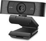 Webcam with Microphone-Computer Camera with Privacy Shutter for PC/Mac/Laptop/MacBook,USB 1080P Webcam Plug and Play,Low-Light Correction and Autofocus