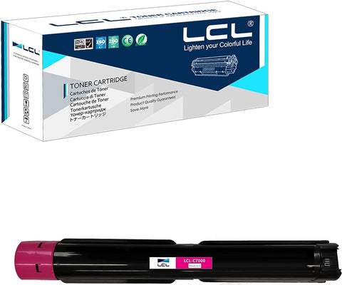 LCL Compatible Toner Cartridge Replacement for Xerox Versalink C7000 C7000/DN C7000/n C7000V/DN C7000V/n C7001V_T 106R03759 106R03763 High Yield (1-Pack Magenta)