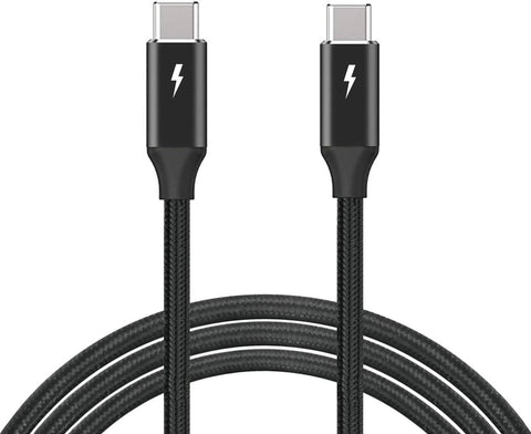 6.6ft (2m) USB4 Cable Compatible with Thunderbolt 3 Cable, 100W 20Gbps USB4 Cable,Compatible with Thunderbolt 3 (USB C) Hub, Adapter, Devices, 20V/5A