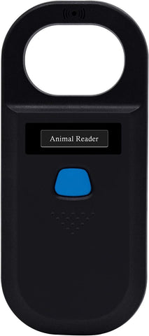 Animal Pet Microchip Reader Scanner, Handheld Animal Chip Reader Portable LED RFID Reader Support FDX-B ISO11784 / 11785