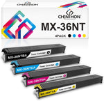 CHENPHON Compatible Toner Cartridge Replacement for Sharp MX-36NT use for Sharp MX-2610N MX-2615N MX-3110N MX-3115N MX-3610N Series Printer?MX-36NTBA MX-36NTCA MX-36NTMA MX-36NTYA Ink [4Pack-KCMY]