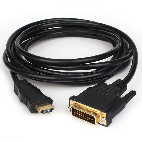 2 Cable High Speed HDMI to DVI Cable,4K HDMI Cable 10FT Compatible with MacBook Pro 2021, UHD TV, Laptop, Monitor, PS5&More,Black