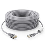 cat 6 ethernet cable 100 ft Heavy Duty Internet cable 100 ft(30 Meter) CAT5/CAT5e/CAT6 rate higher >1000Mbit/s poe camera cat6 UV Waterproof Direct Burial & Indoor Outdoor Network Cable 100 ft (1 PCS)