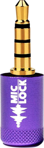 Mic-Lock Metallic Colors 3.5mm - Purple (Single)