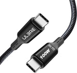 ULBRE USB C to USB C Cable 100W 2.5M 8.2FT, USB C Charging Cable 2.0 Type C Fast Charging for MacBook Pro 2020, iPad Pro 2020, iPad Air 4, Galaxy S20 Plus S9 S8, Pixel, Switch, LG V20