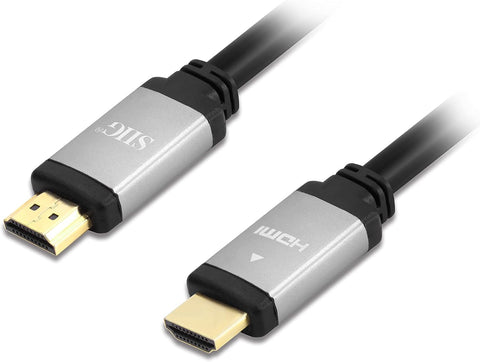 SIIG Ultra High Speed HDMI Cable - 8ft, HDMI 2.1 Cable, Supports high Resolution up to 8K@60Hz, 48Gbps, HDCP 2.2, Dynamic HDR, eARC, Gold Plated, Aluminum Housing (CB-H20Z11-S1)