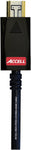 Accell Avgrip Pro HDMI Cable - High Speed HDMI Cable with Locking Connectors - 1 Foot, HDMI 2.0 Compliant for 4K UHD @60Hz - Polybag, Black (B104C-001B-40)