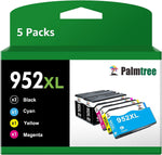 Palmtree 952 XL Ink Cartridge Replacement for 952 XL 952xl Ink Cartridges with Updated Chips for OfficeJet Pro 8700 8702 8710 8730 7720 7740 8720 8210 8216 8745 Printer Ink(5-Pack)