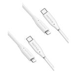 Excitrus USB C to Lightning Cable 2-Pack 4ft [Apple MFi Certified] iPhone Fast Charger Cable for iPhone 13/12/12 PRO Max/12 Mini/11/11PRO/XS/Max/XR/X/iPad, White