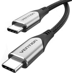 VENTION USB C to USB C Cable 60W Type C Charger Cord 5ft Nylon Braided 4K@60Hz Data Transfer Compatible with Samsung,iPad Pro,Galaxy S9 S10,MacBook Pro and All USB-C Charging