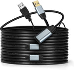 USB 3.0 Extension Cable 40ft, GGMTY Type A Male to Female Extension Cord Durable Material High Data Transfer Compatible with USB Keyboard,Mouse,Flash Drive, Hard Drive,Printer