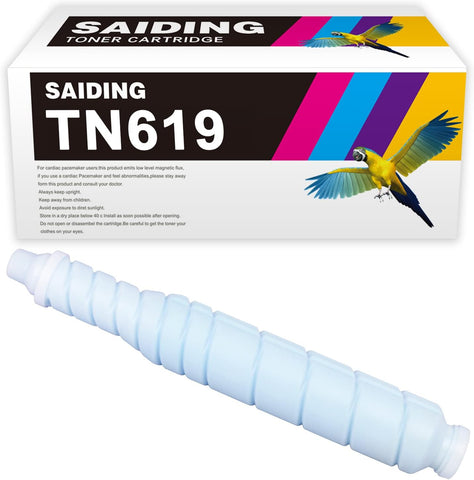 SAIDING Compatible Toner Cartridge Replacement for Konica TN619 TN619c TN-619 A3VX430 for Minolta AccurioPress C2060 C2070 C3070 C3080 C3070L Bizhub Press C1060 C1070 Printer (1 Cyan)