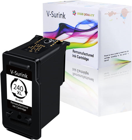 High-Yield 240 XL Ink Cartridge Replacement for Canon 240XL PG-240XL 240 Used for Pixma MG3620 MG3600 TS5120 MG2120 MG3520 MX452 MX512 MX532 MX472 Printer (1 Black)